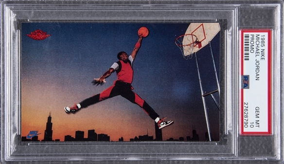 1985 Nike Promo Michael Jordan Rookie Card – PSA GEM MT 10